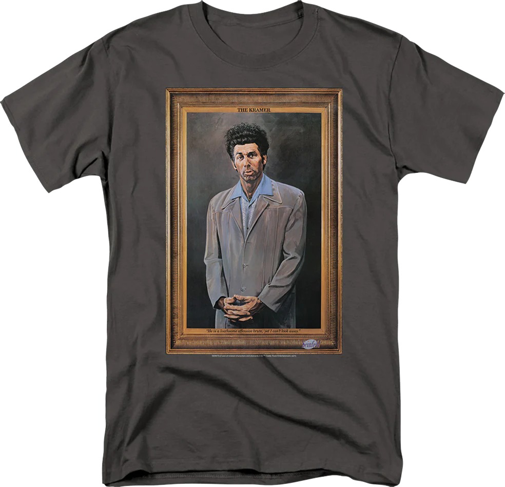 Charcoal Kramer Painting Seinfeld T-Shirt