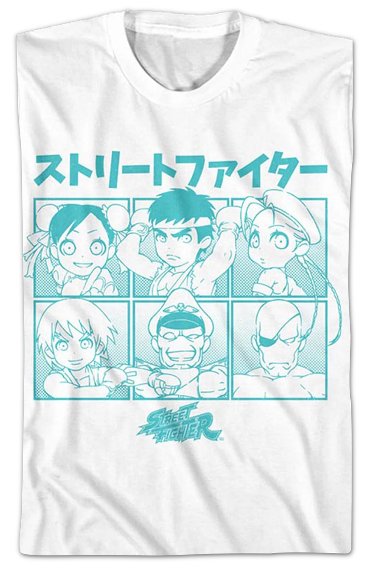 Chibi Characters Street Fighter T-Shirt - Image 2
