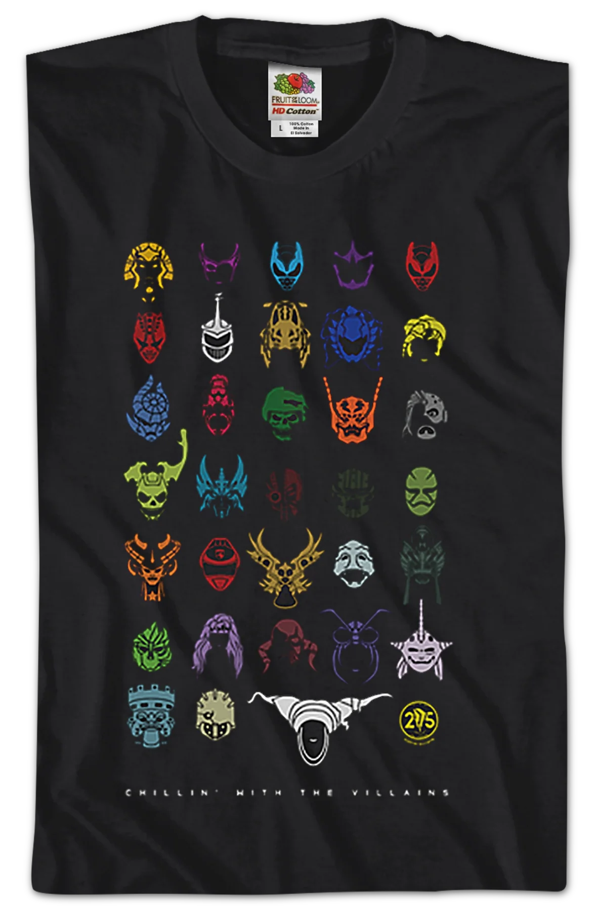 Chillin' With The Villains Mighty Morphin Power Rangers T-Shirt - Image 2