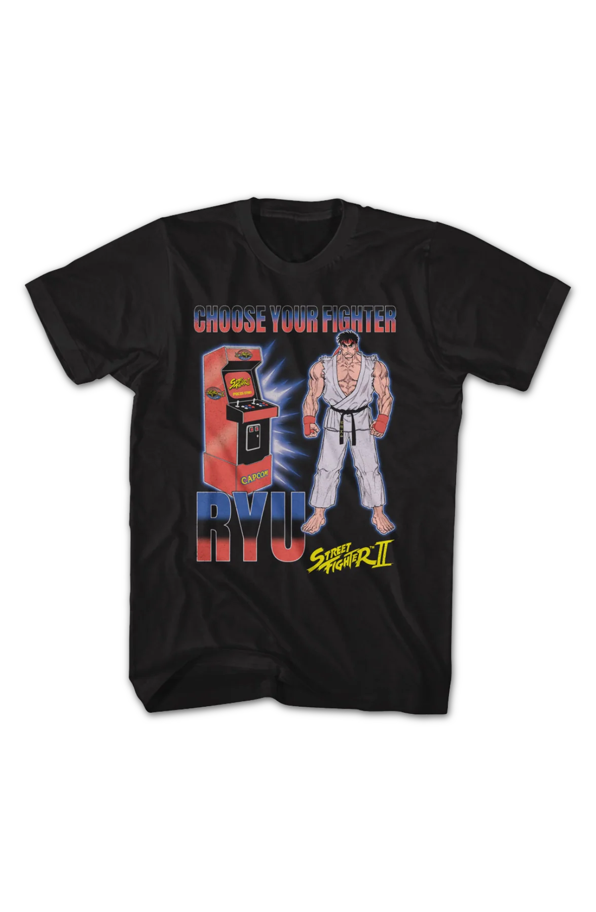 Choose Your Fighter Ryu Arcade Street Fighter II T-Shirt - Image 2