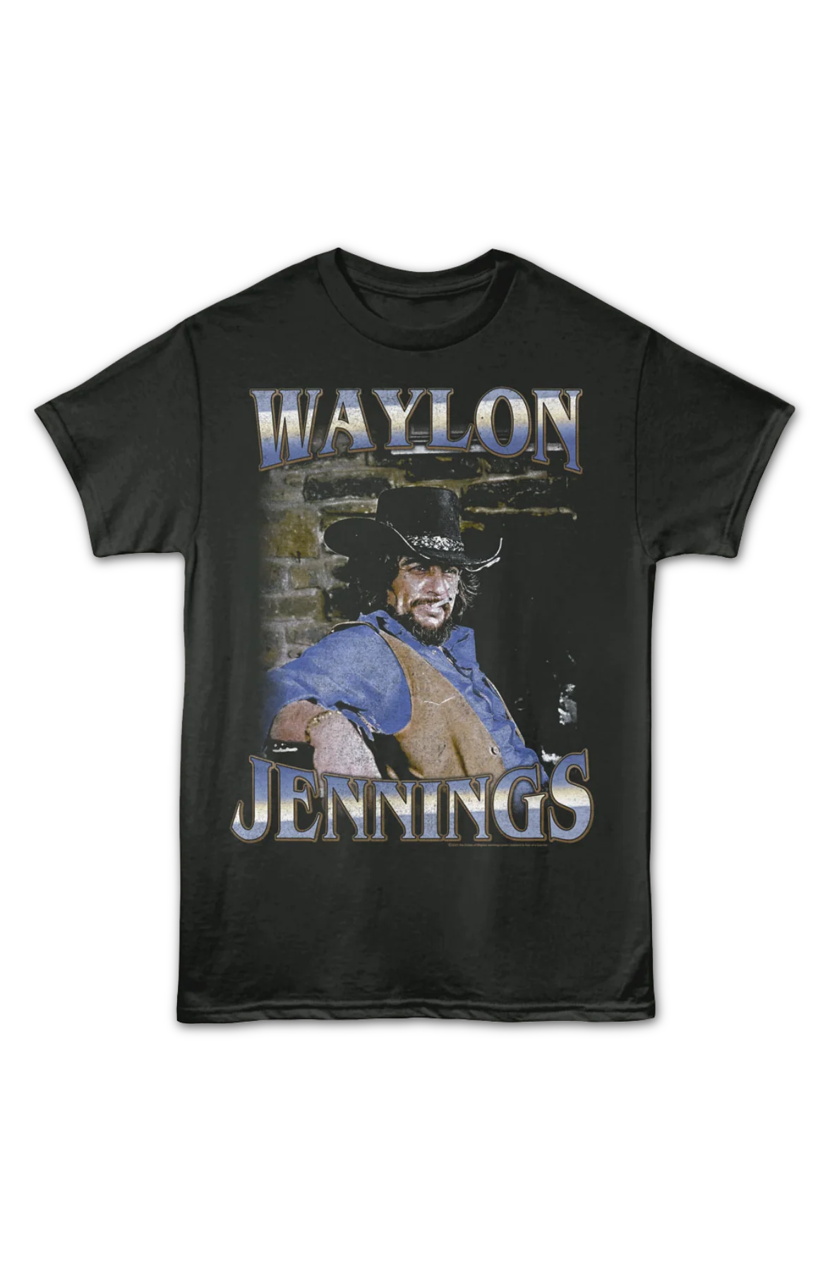 Cigarette Waylon Jennings T-Shirt - Image 2