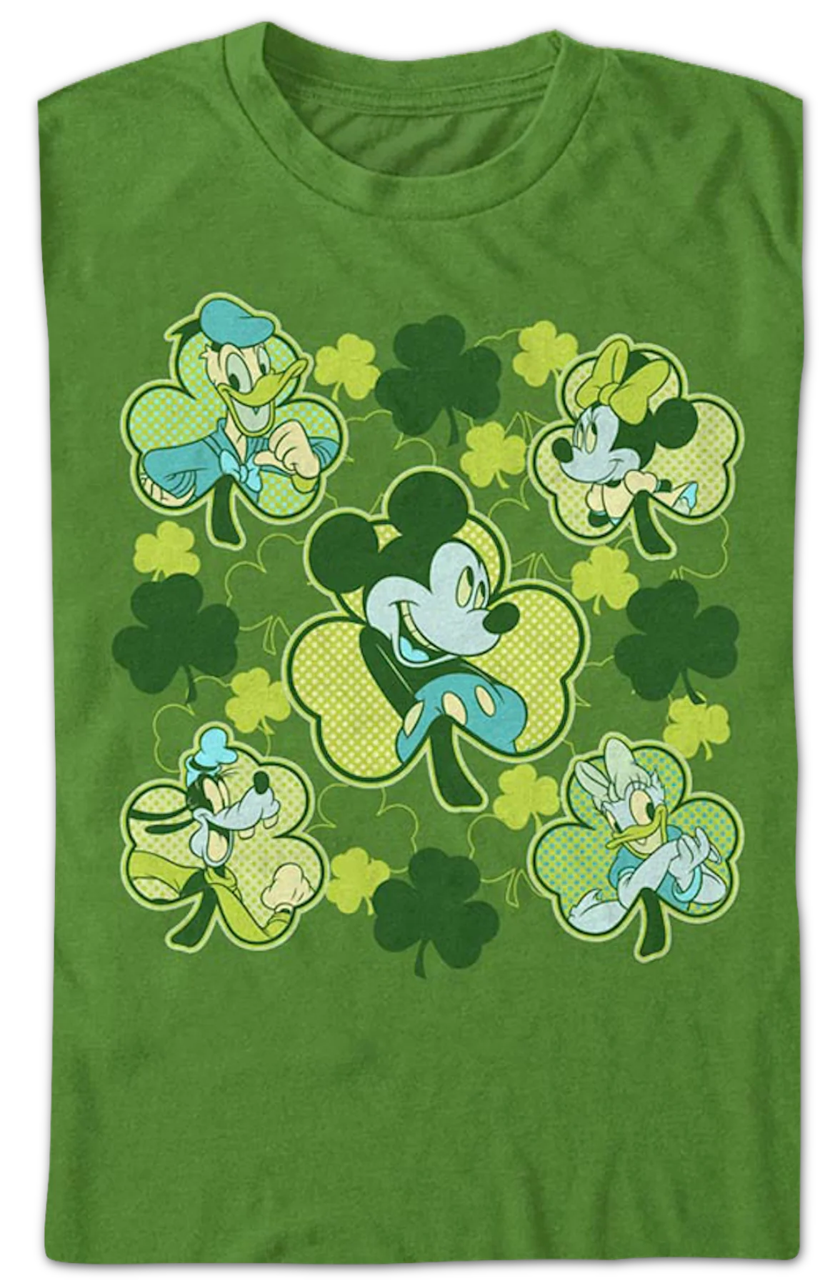 Classic Characters St. Patrick's Day Clovers Disney T-Shirt - Image 2