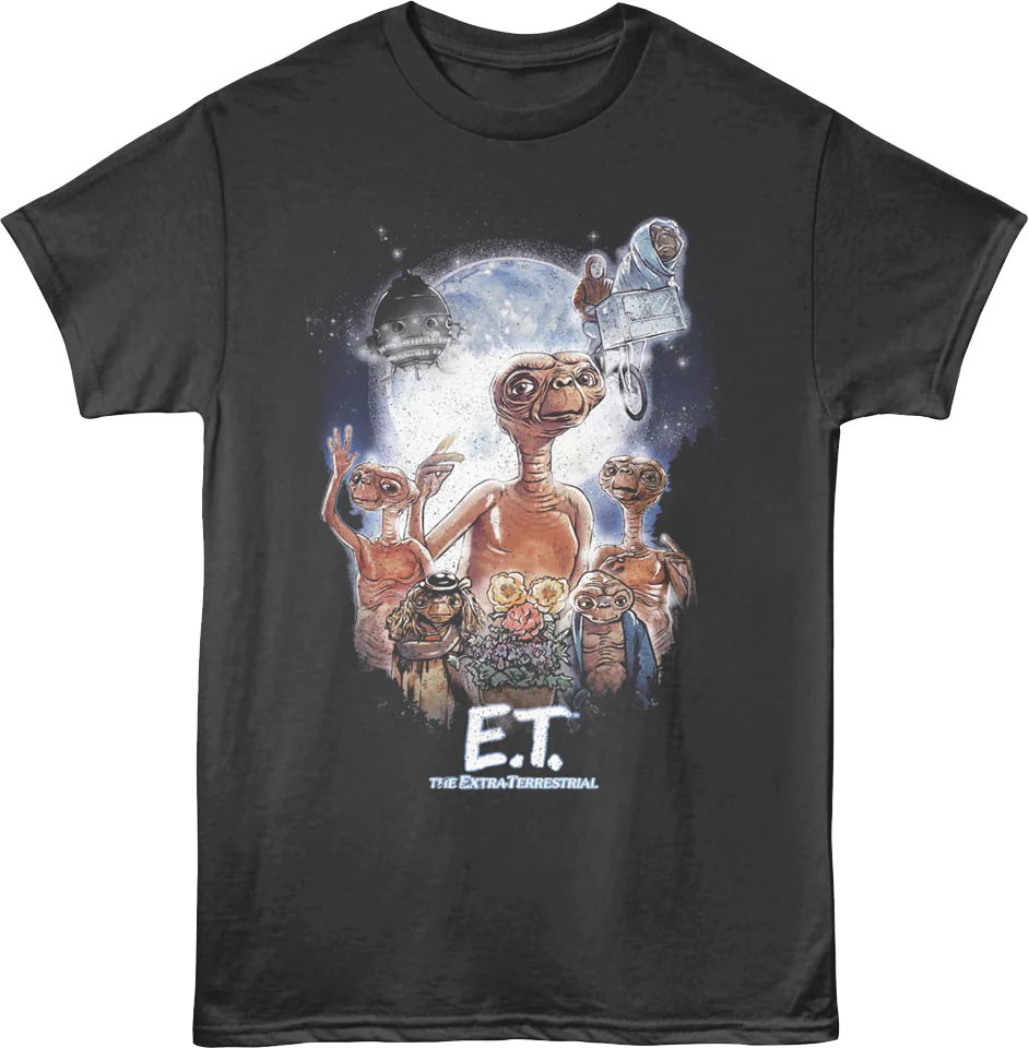 Classic Collage E.T. The Extra-Terrestrial T-Shirt