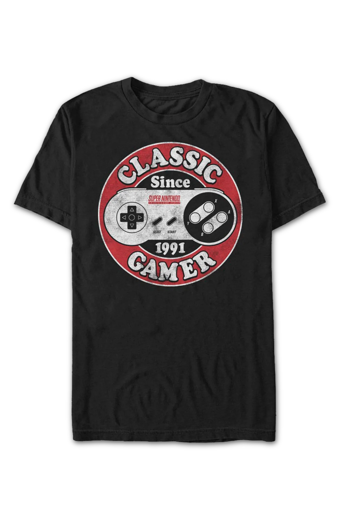 Classic Gamer Since 1991 Super Nintendo T-Shirt - Image 2