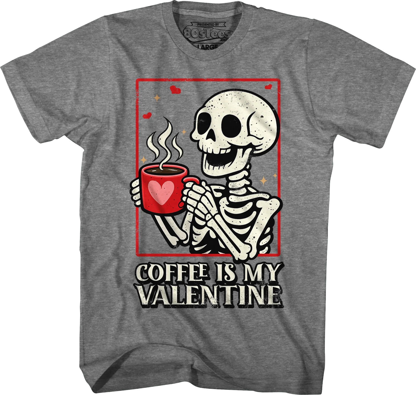 Coffee Is My Valentine T-Shirt - Image 3