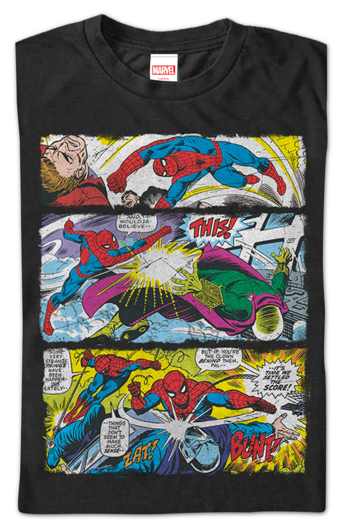 Comic Panels Spider-Man T-Shirt - Image 2