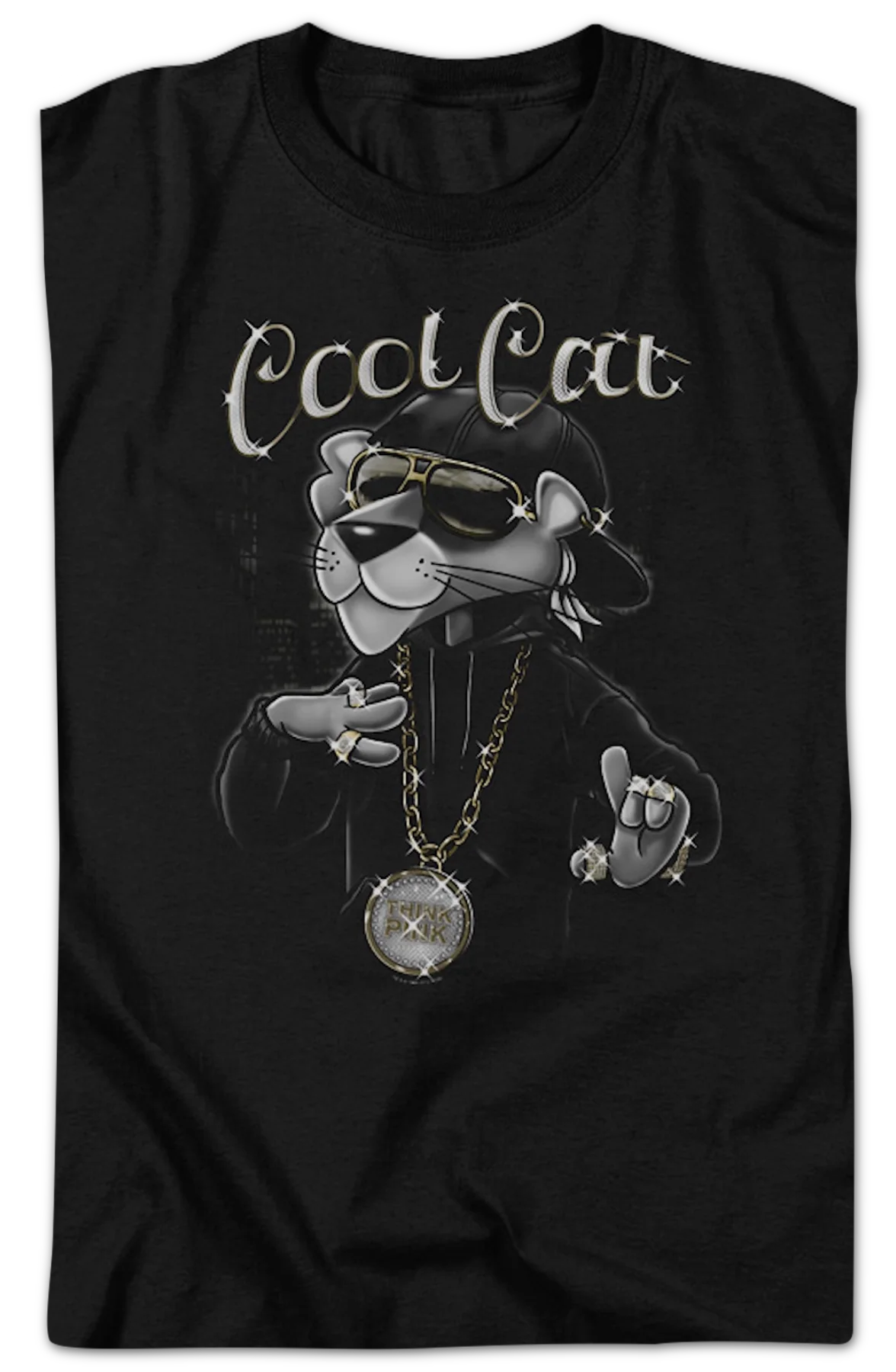 Cool Cat Pink Panther T-Shirt - Image 2