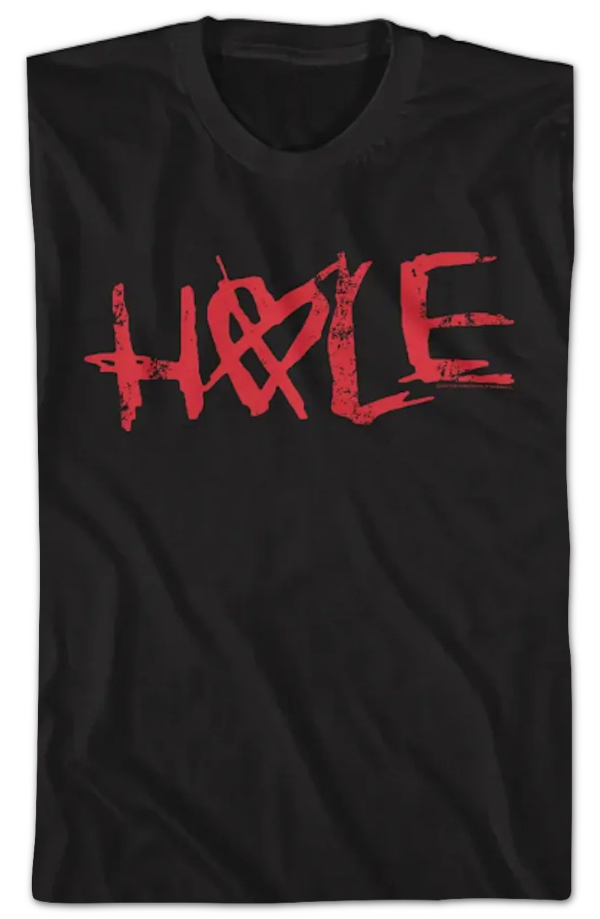 Crossed Heart Logo Hole T-Shirt - Image 2