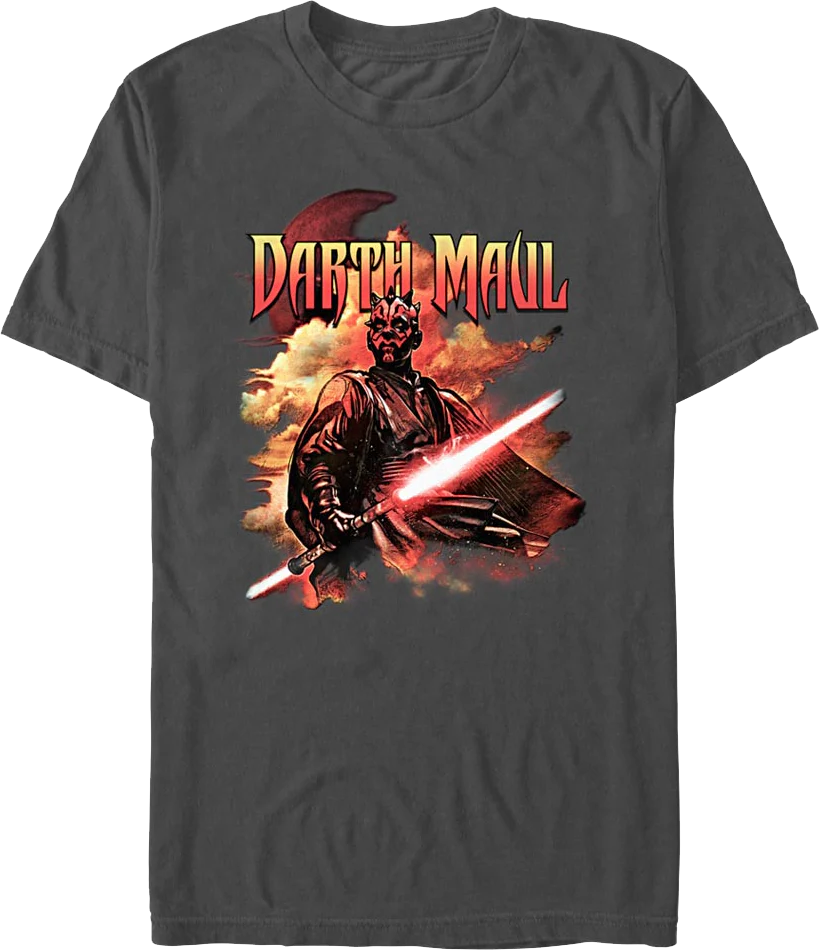 Darth Maul Lightsaber Pose Star Wars T-Shirt