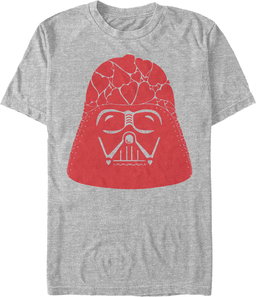 Darth Vader Heart Helmet Star Wars T-Shirt