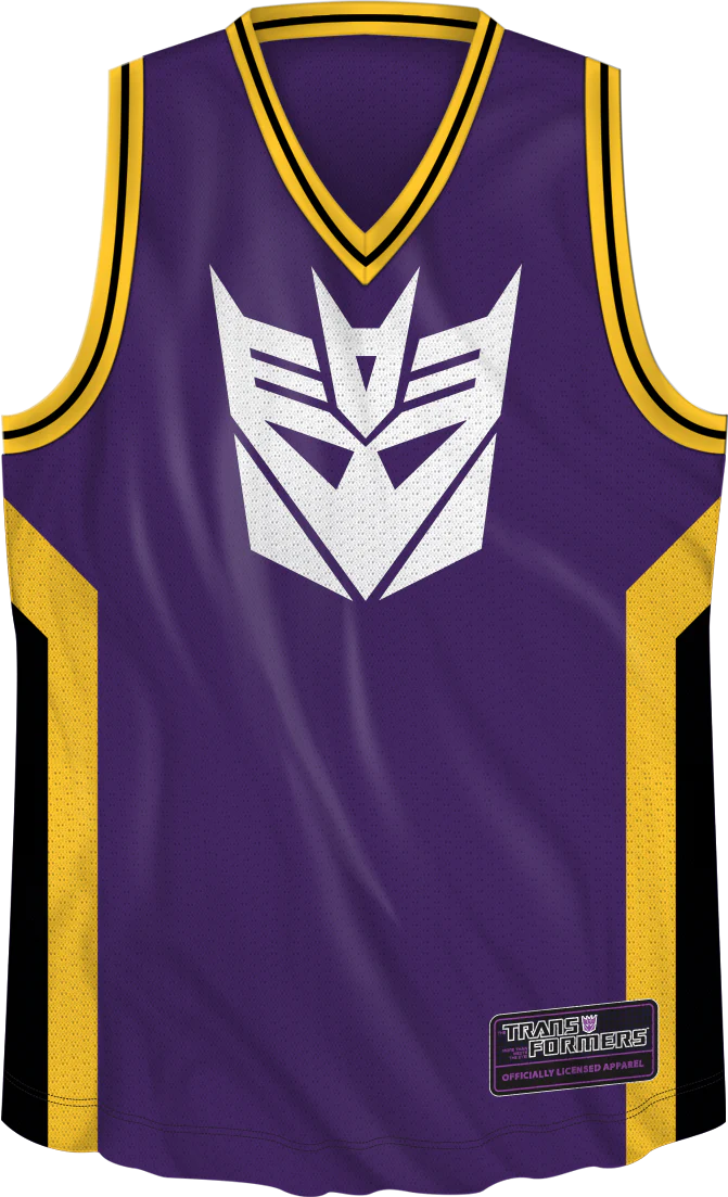 Decepticon Transformers Basketball Jersey