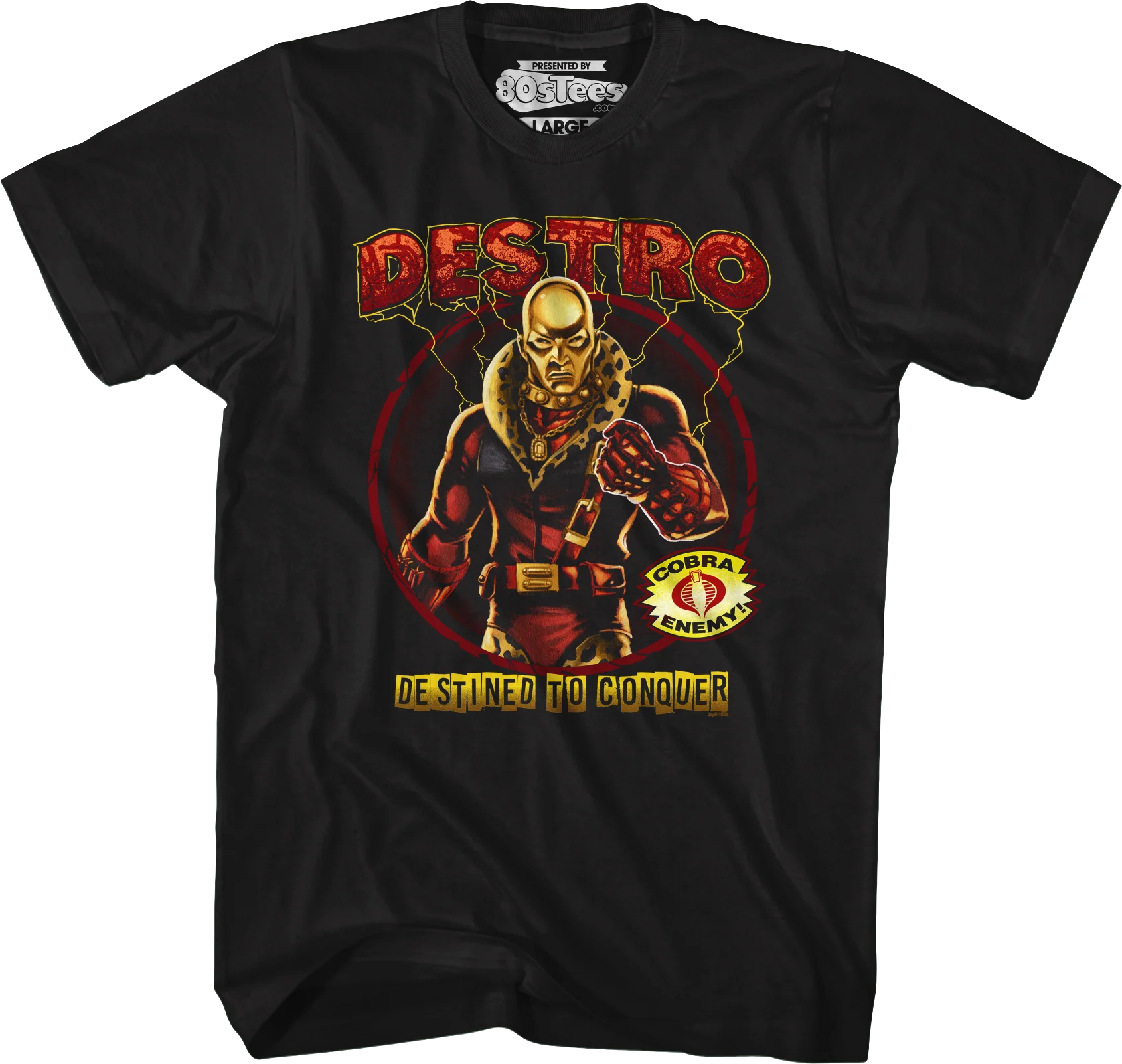 Destro Destined To Conquer GI Joe T-Shirt - Image 5