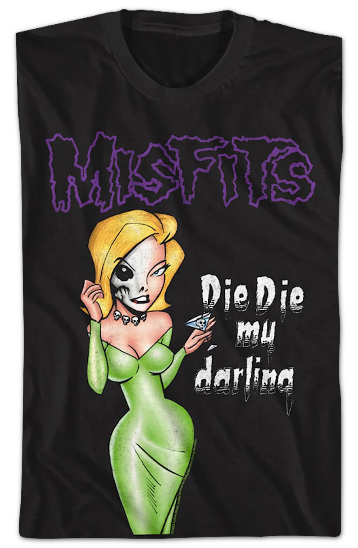 Die Die My Darling Illustration Misfits T-Shirt - Image 2