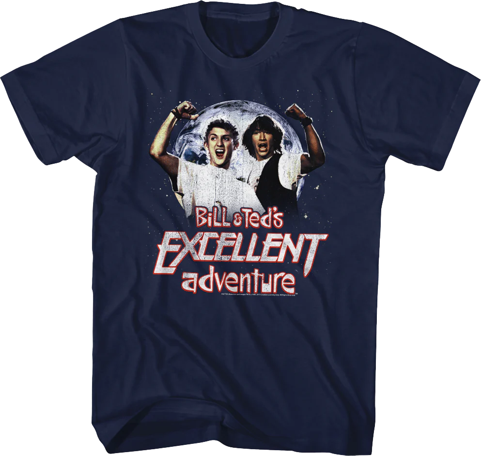 Distressed Bill and Ted's Excellent Adventure T-Shirt