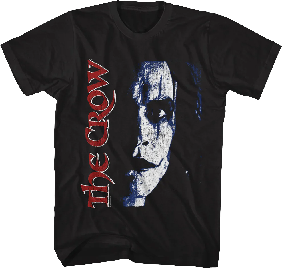 Distressed Face Paint The Crow T-Shirt