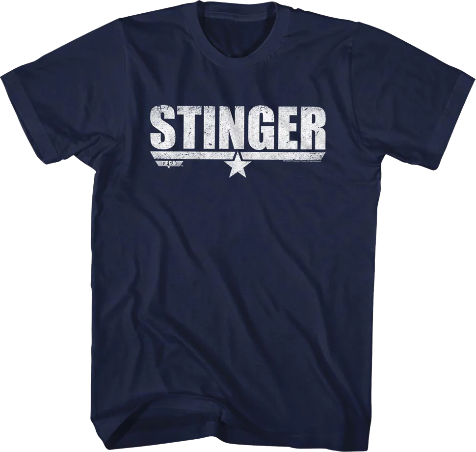 Distressed Stinger Top Gun T-Shirt