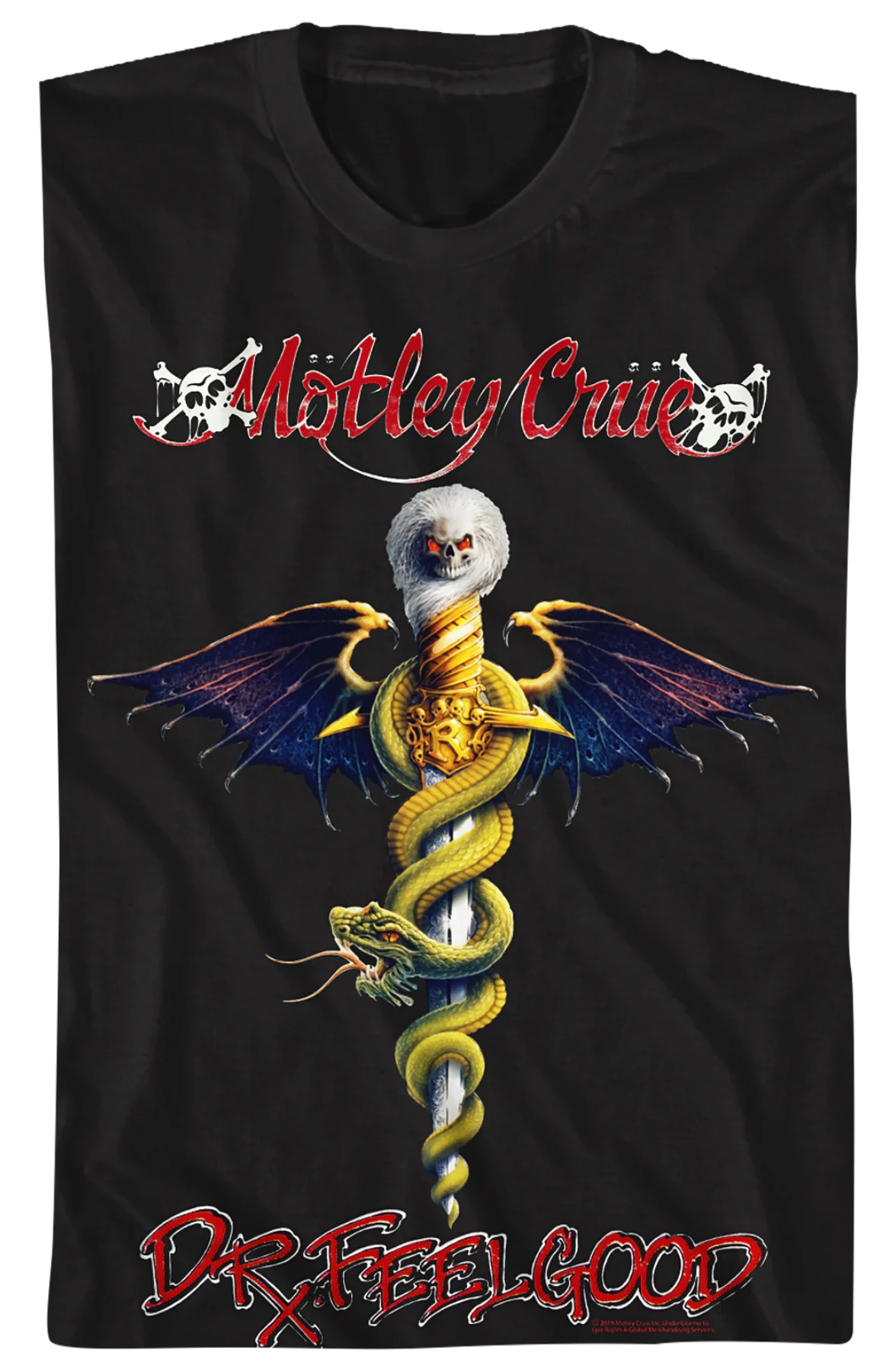 Dr. Feelgood Album Cover Motley Crue T-Shirt - Image 2
