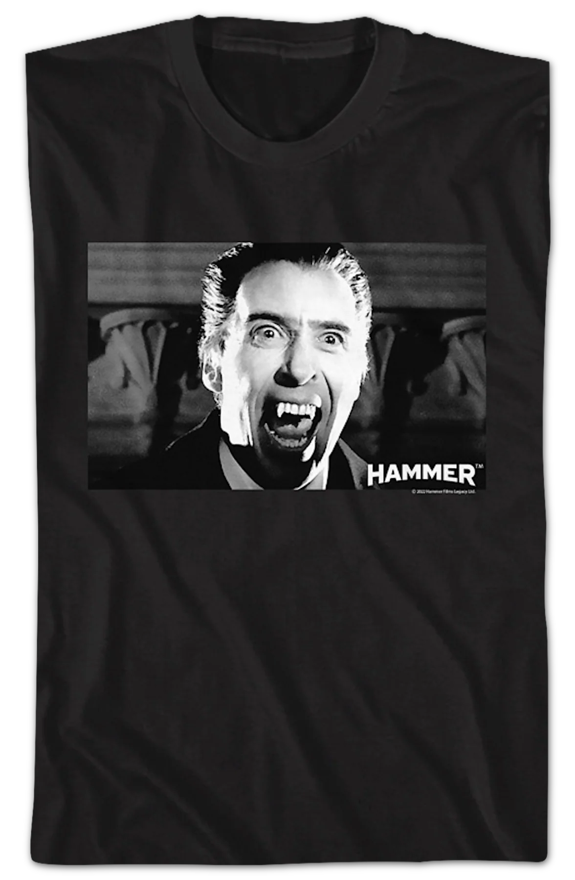 Dracula Fangs Hammer Films T-Shirt - Image 2
