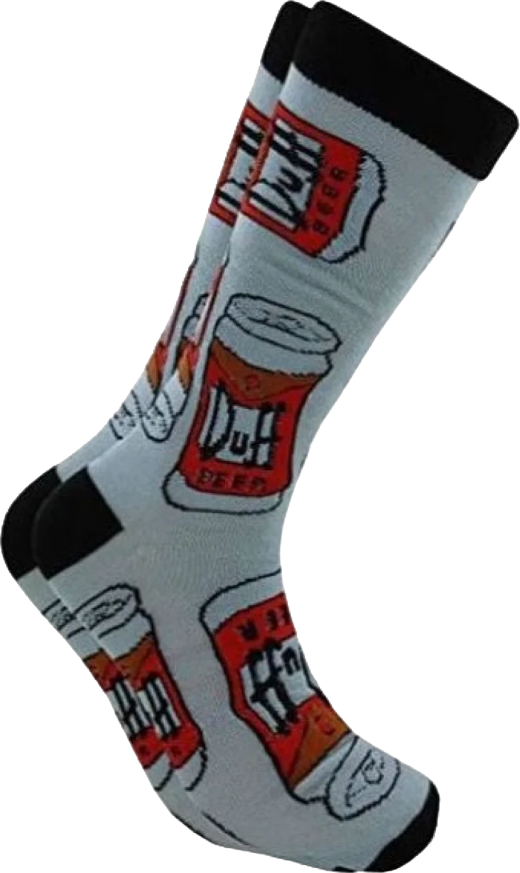 Duff Beer Simpsons Socks
