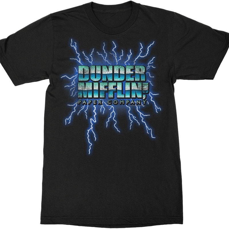 Dunder Mifflin Lightning Logo The Office T-Shirt