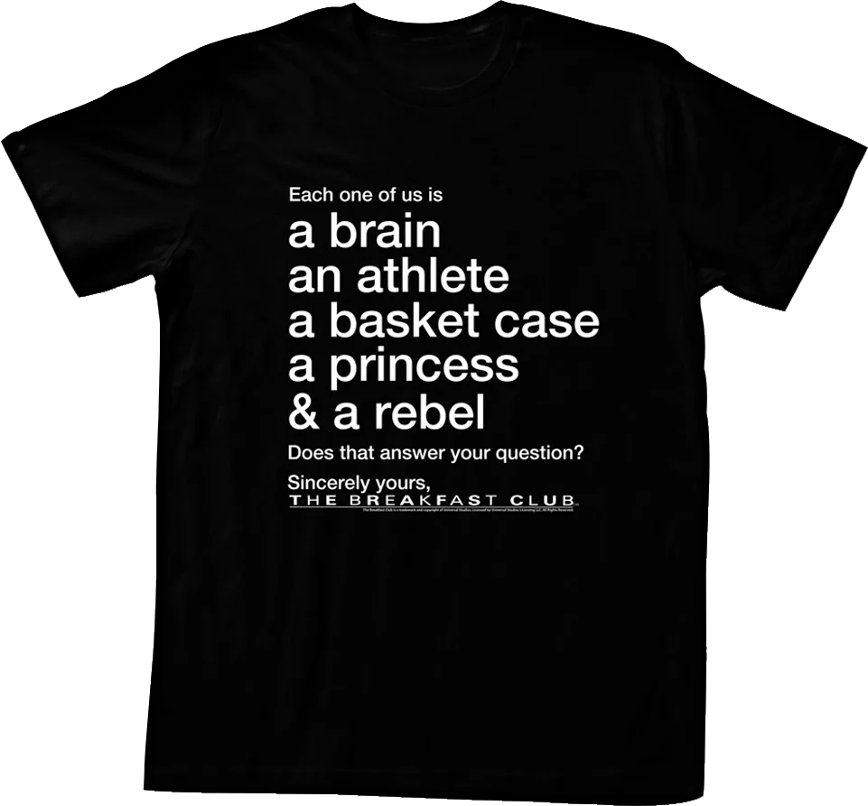 Each One Of Us Breakfast Club T-Shirt