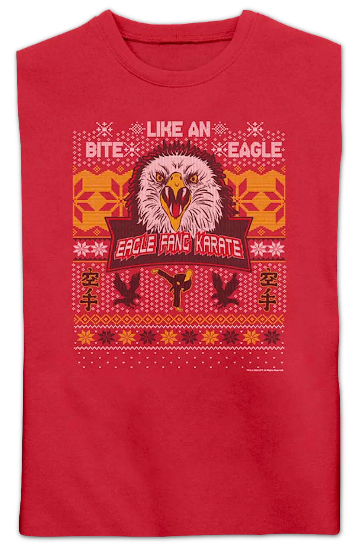 Eagle Fang Karate Faux Ugly Christmas Sweater Cobra Kai Sweatshirt