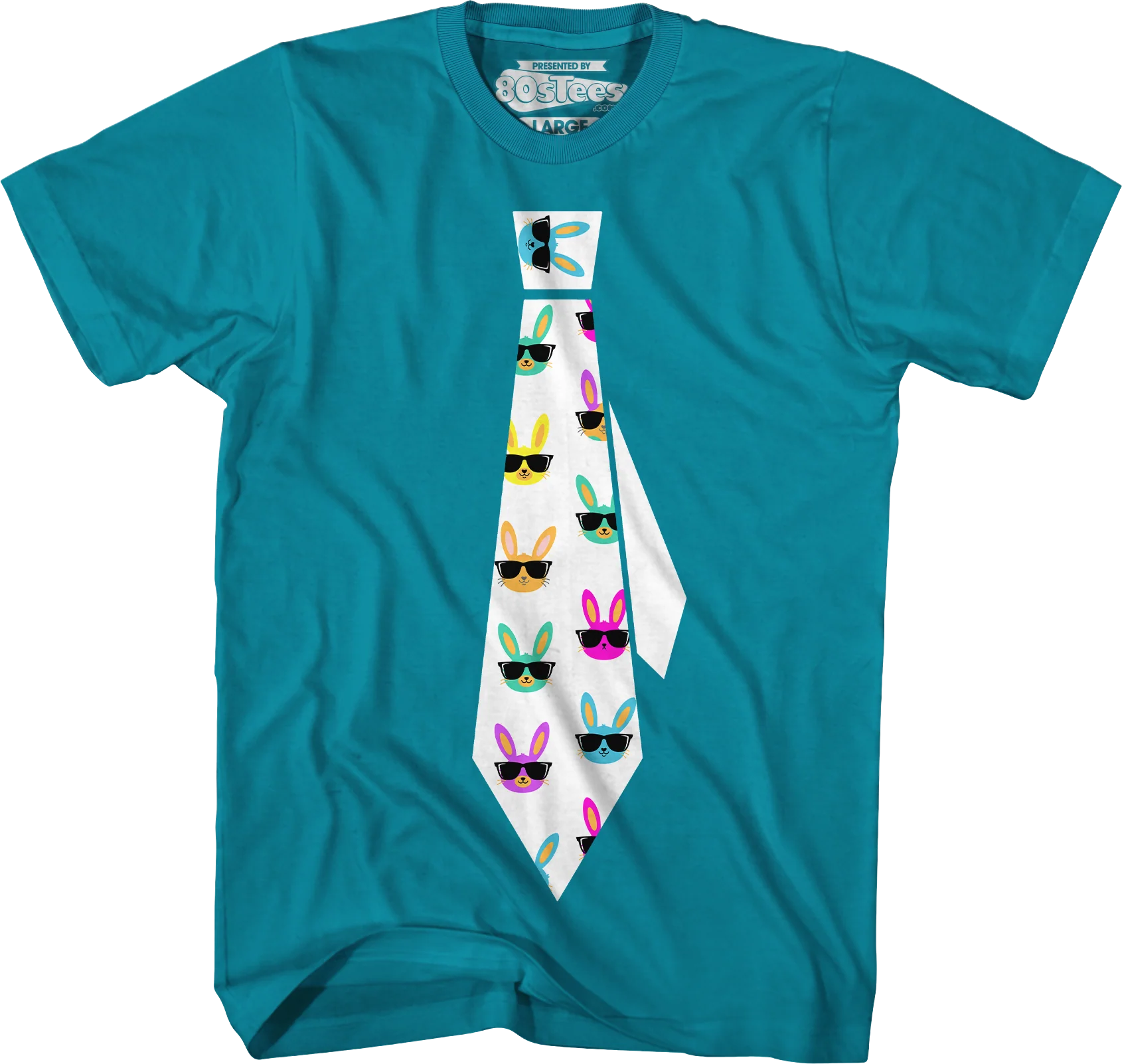 Easter Bunny Tie T-Shirt - Image 3