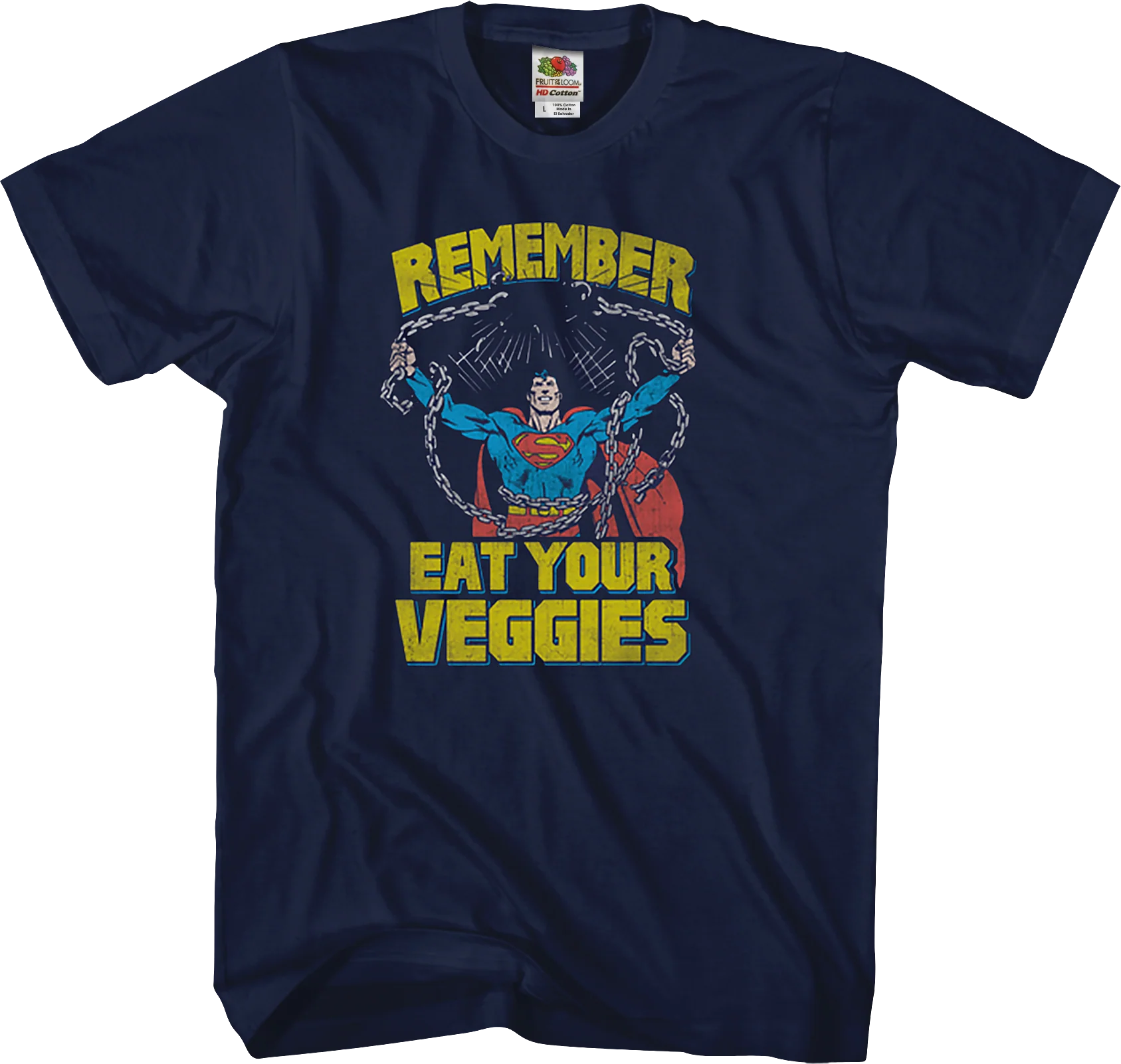 Eat Your Veggies Superman T-Shirt