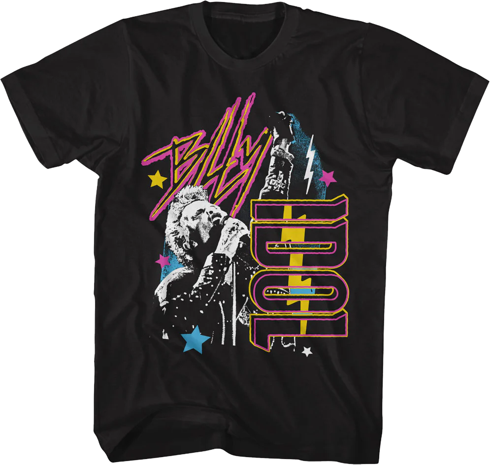 Electric Shapes Billy Idol T-Shirt