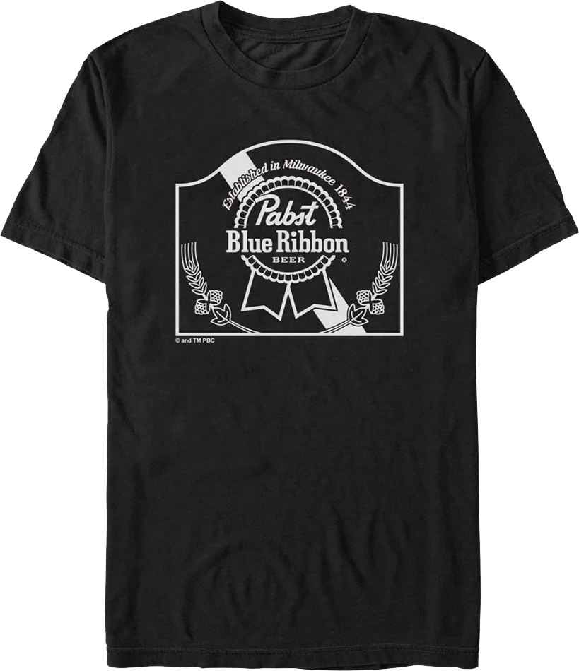 Established in Milwaukee Pabst Blue Ribbon T-Shirt