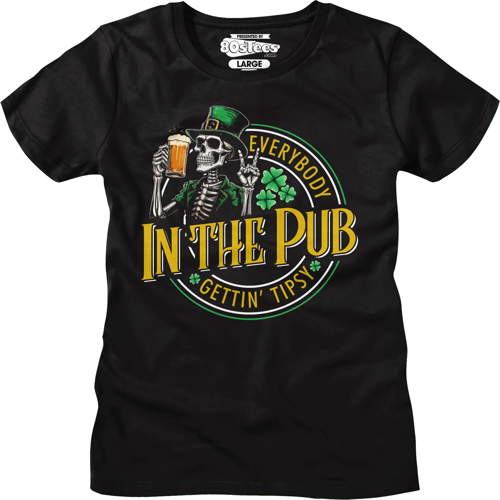 Everybody Gettin' Tipsy In The Pub St. Patrick's Day T-Shirt - Image 4