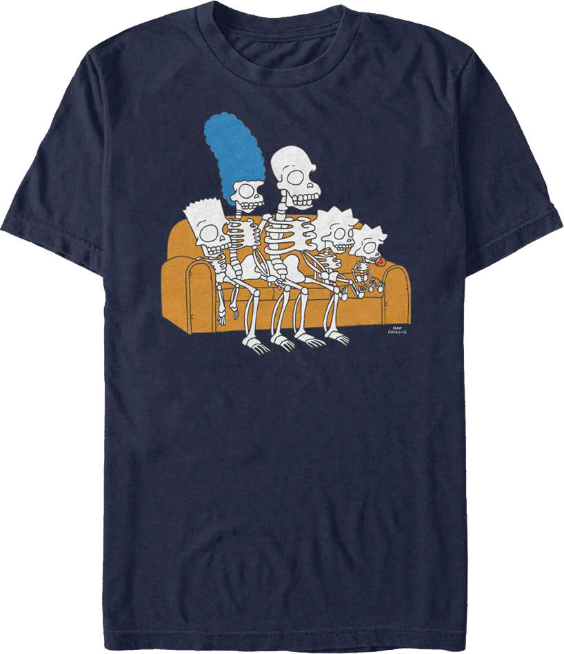 Family Skeletons The Simpsons T-Shirt