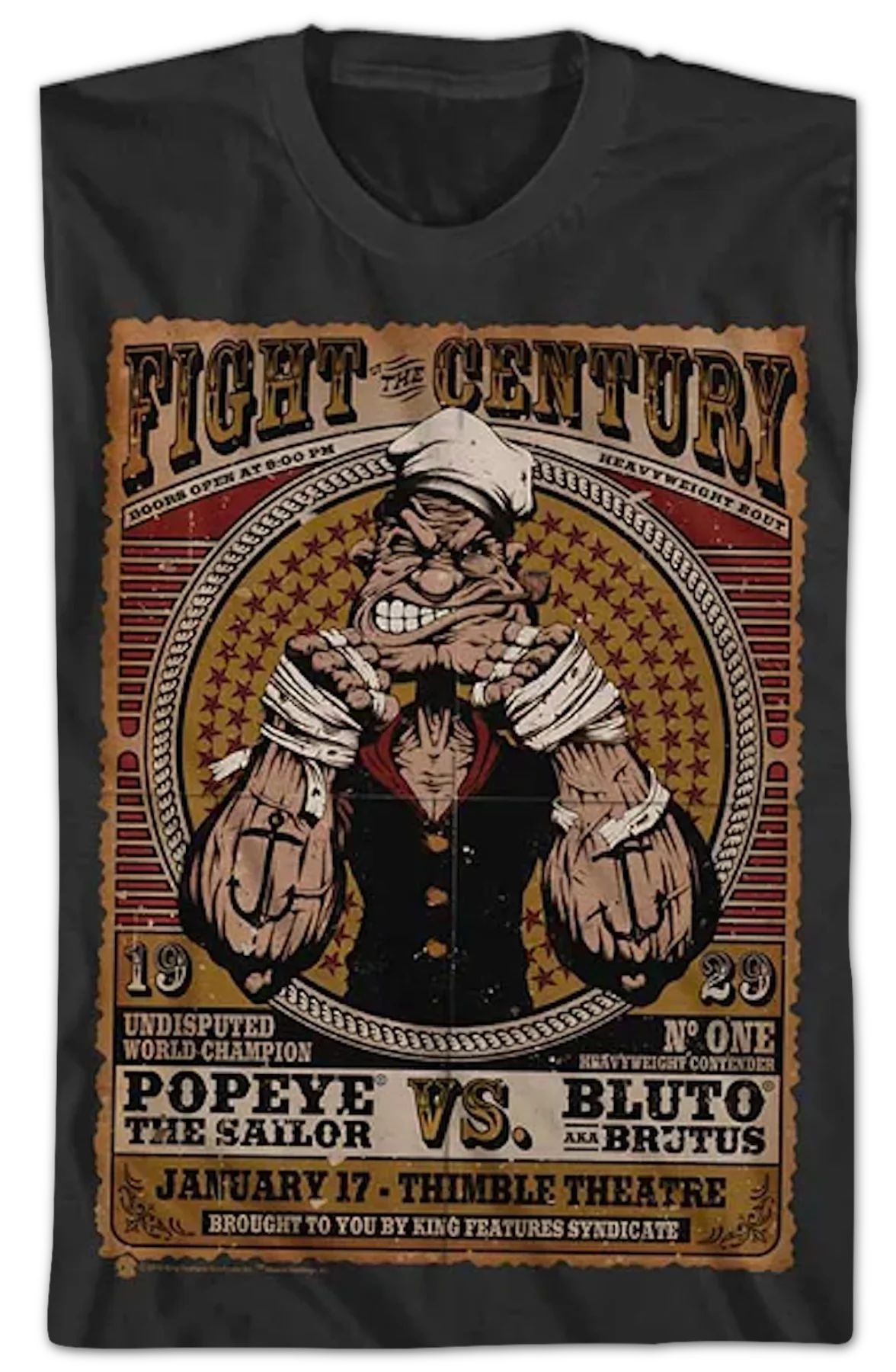 Fight Of The Century Popeye T-Shirt - Image 2