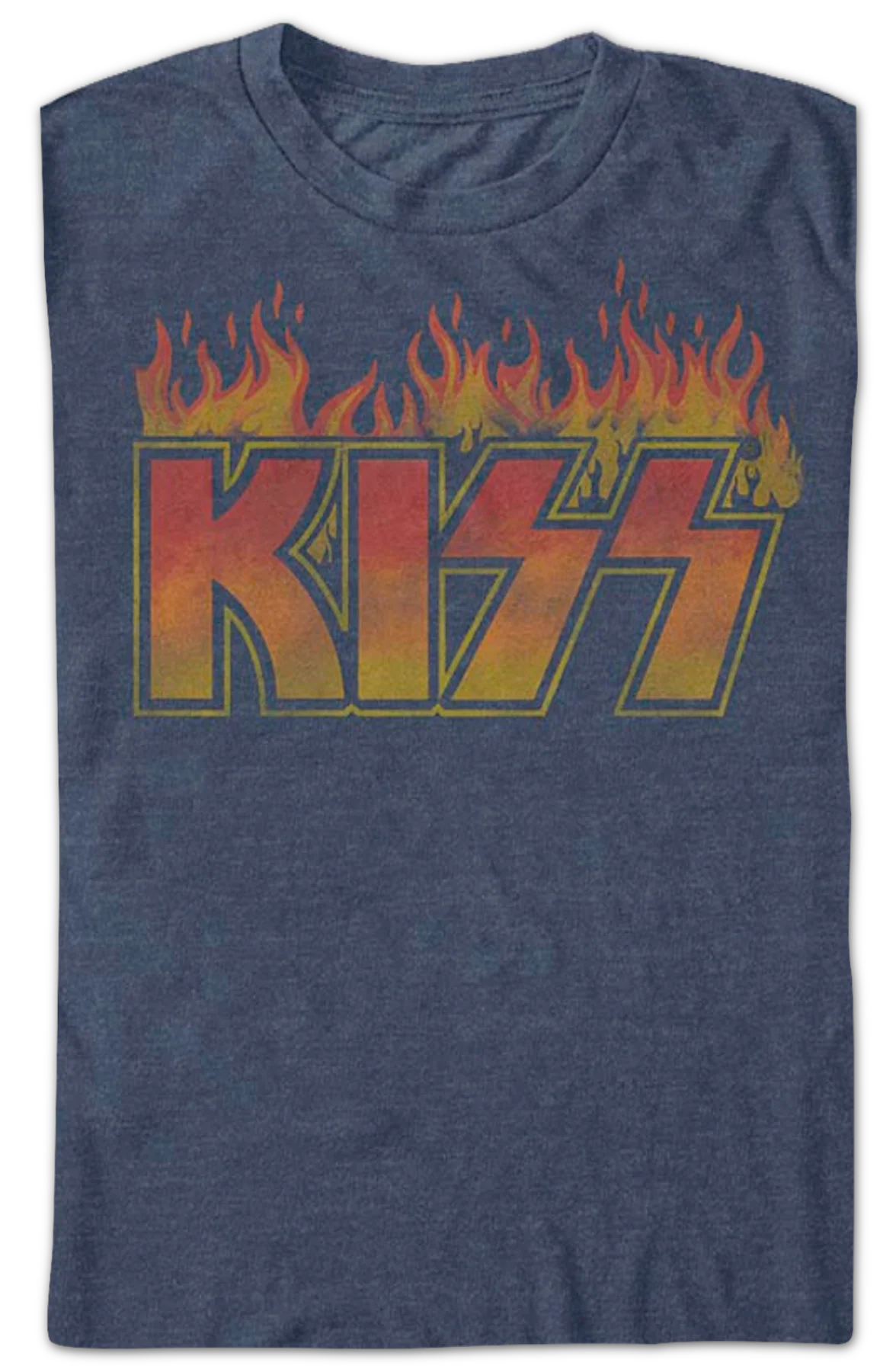 Flaming Logo KISS T-Shirt - Image 2