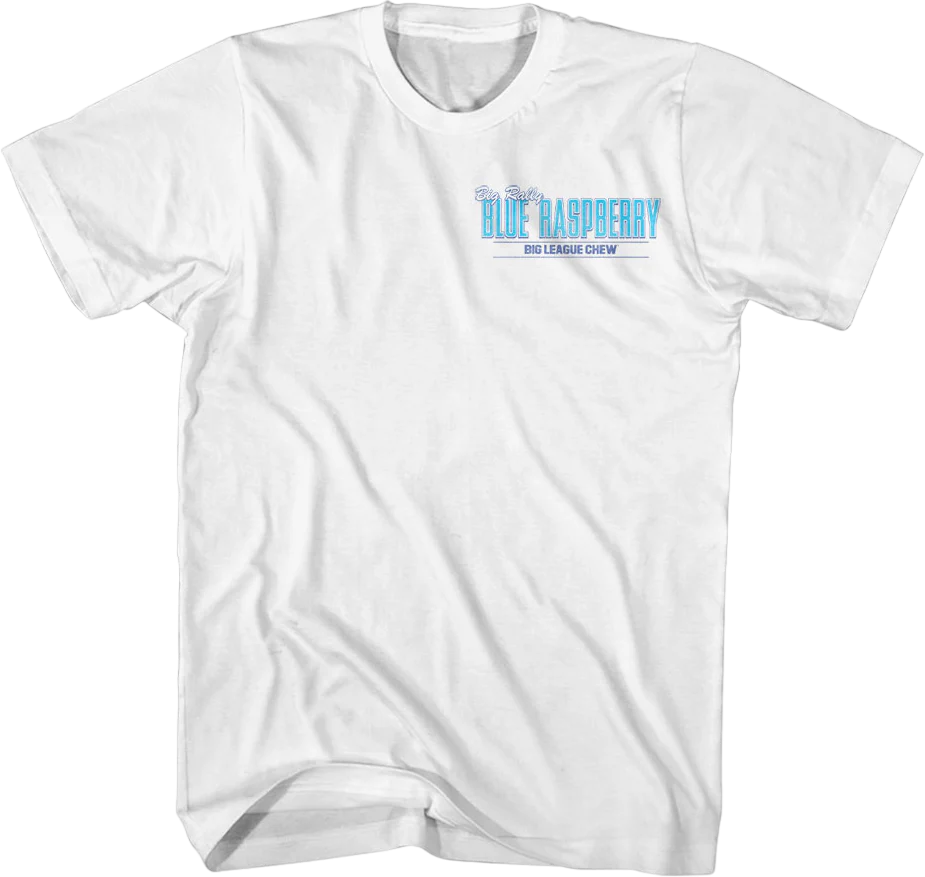 Front & Back Big Rally Blue Raspberry Big League Chew T-Shirt - Image 3
