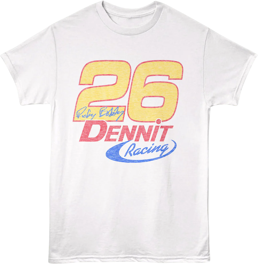Front & Back Dennit Racing Talladega Nights T-Shirt