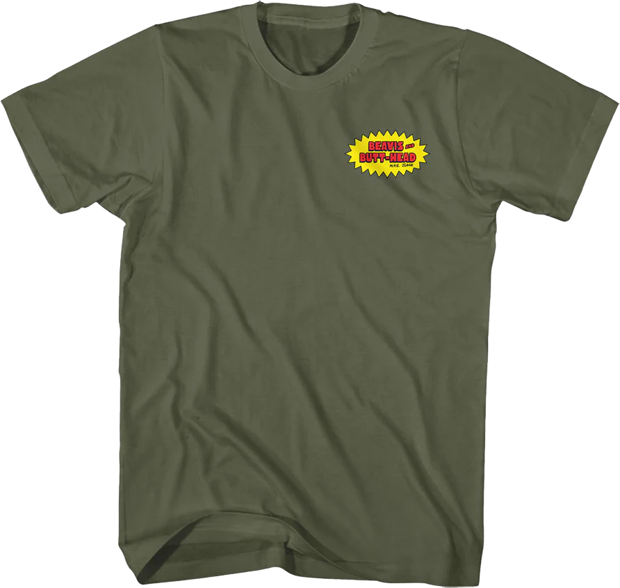 Front & Back Golf Photo Beavis And Butt-Head T-Shirt - Image 3