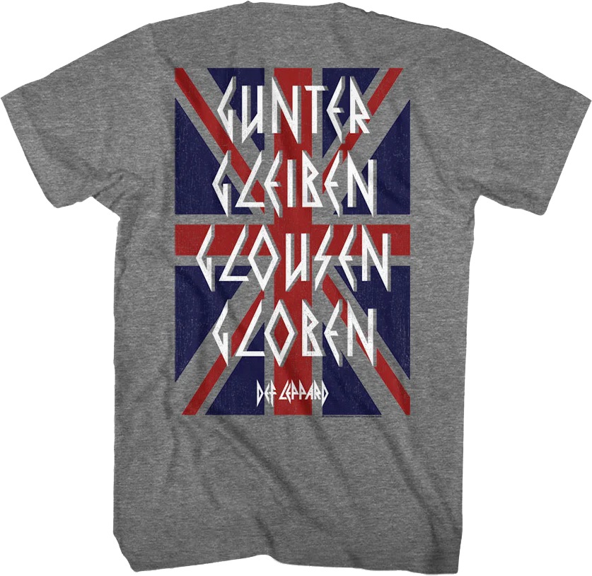 Front & Back Gunter Gleiben Glousen Globen Def Leppard T-Shirt