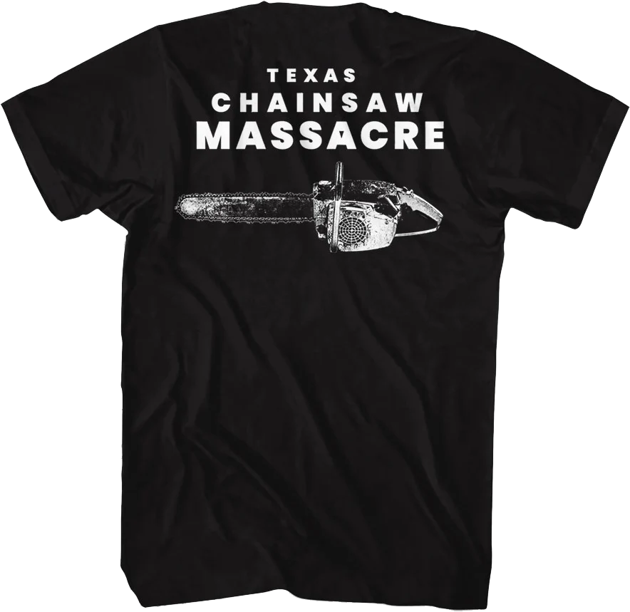 Front & Back Leatherface Texas Chainsaw Massacre T-Shirt - Image 3
