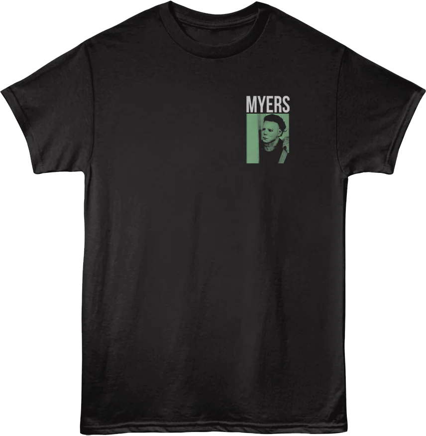Front & Back Michael Myers Came Home Halloween T-Shirt - Image 3