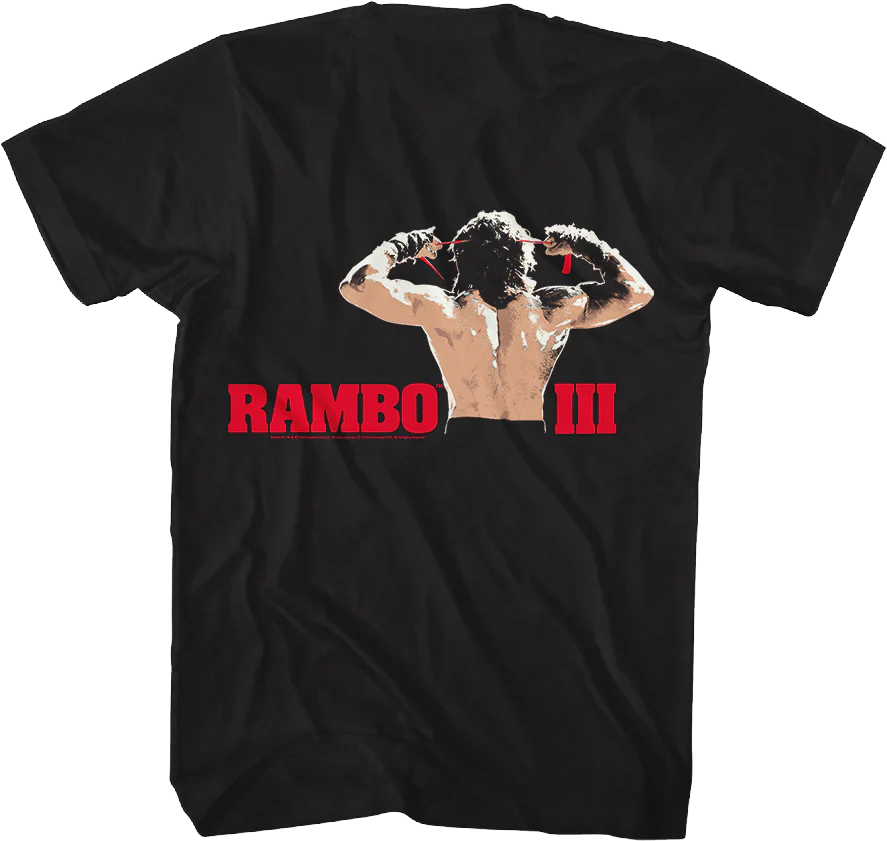 Front & Back Rambo III T-Shirt