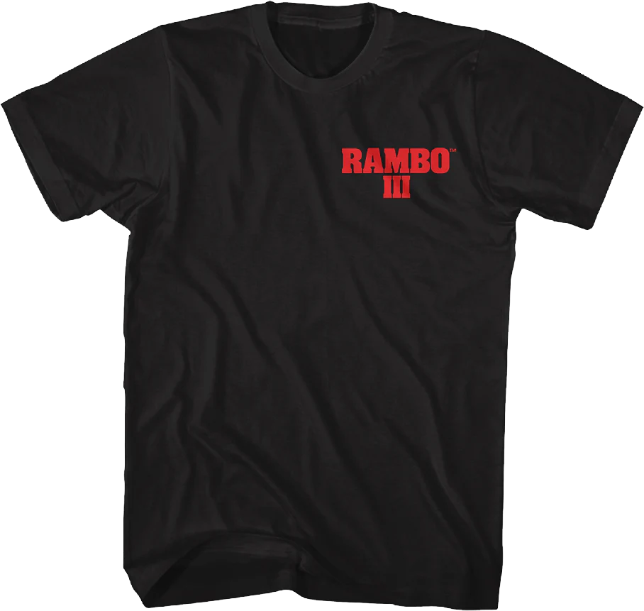 Front & Back Rambo III T-Shirt - Image 3