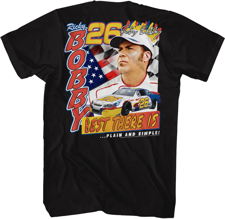 Front & Back Ricky Bobby Talladega Nights T-Shirt