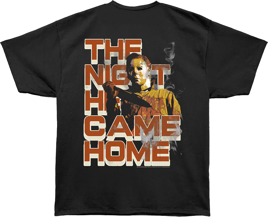 Front & Back The Night He Came Home Halloween Oversized T-Shirt - Image 3