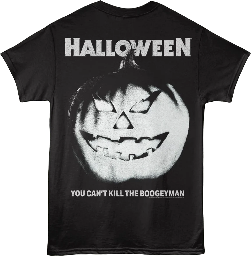Front & Back Vintage Can't Kill The Boogeyman Halloween T-Shirt - Image 3
