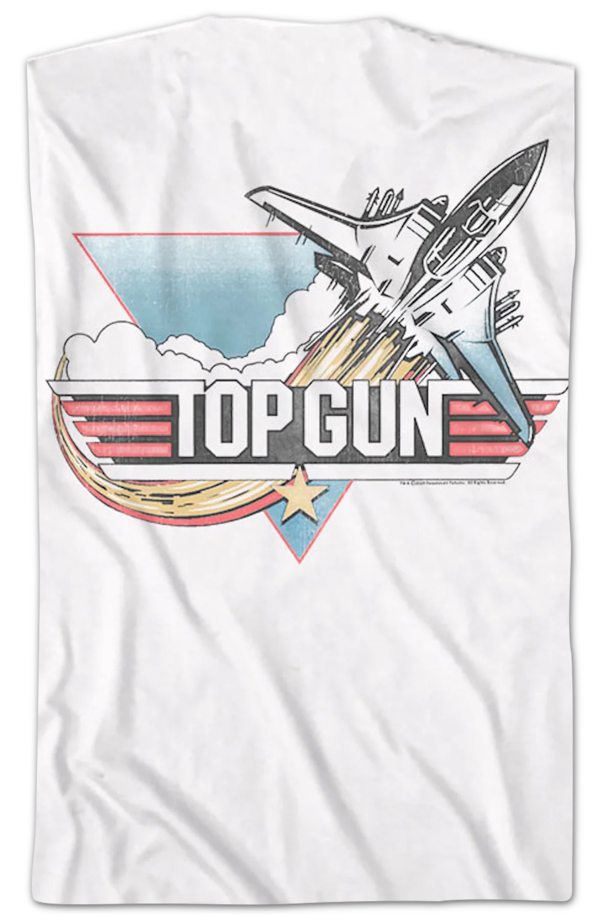 Front & Back Vintage Logo Top Gun T-Shirt - Image 2