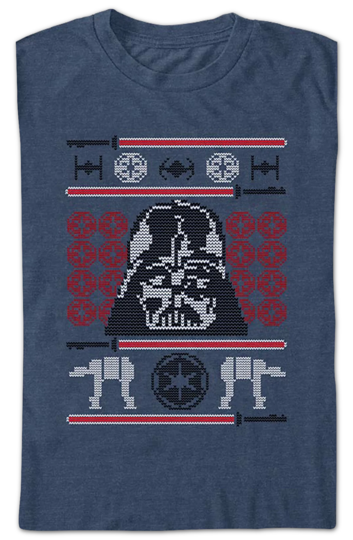 Galactic Empire Faux Ugly Sweater Star Wars T-Shirt - Image 2