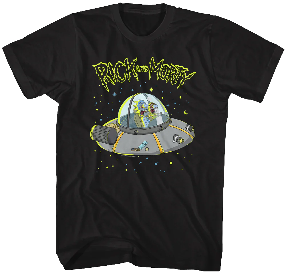 Galaxy Space Cruiser Rick and Morty T-Shirt