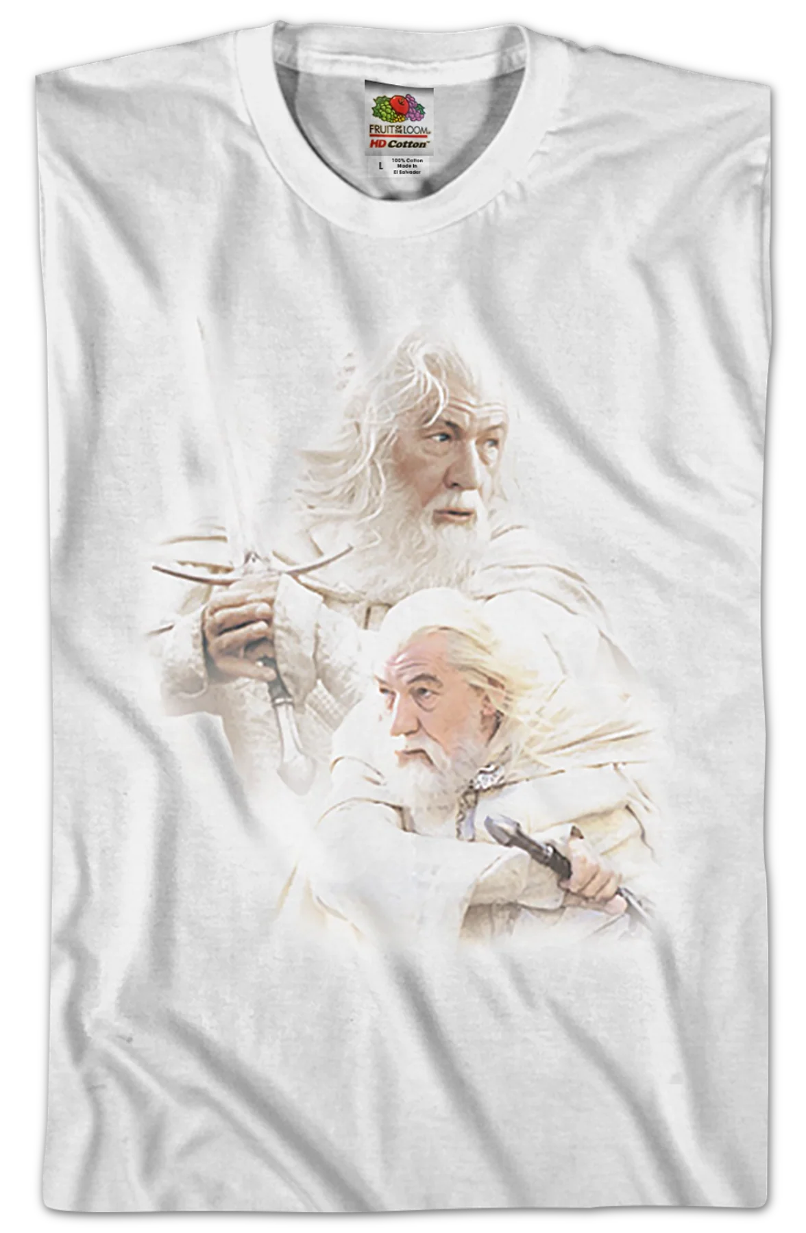 Gandalf Collage Lord of the Rings T-Shirt - Image 2