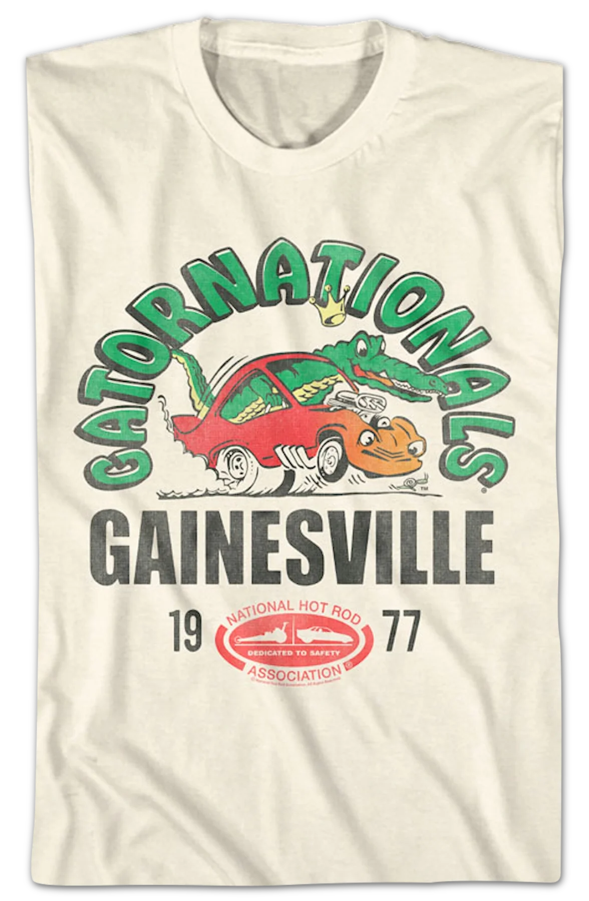 Gatornationals 1977 National Hot Rod Association T-Shirt - Image 2